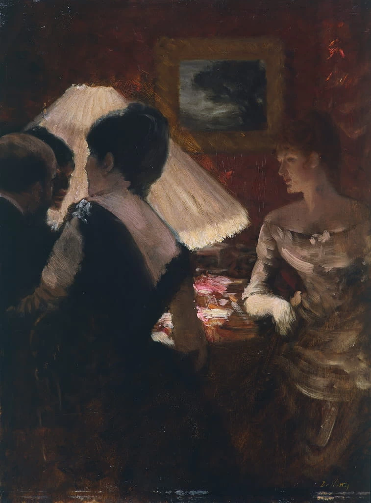 Giuseppe De Nittis - Intorno al paraluma, Gallerie Ricci Oddi, Piacenza